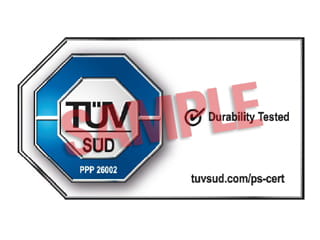 Durability mark for textile and footwear