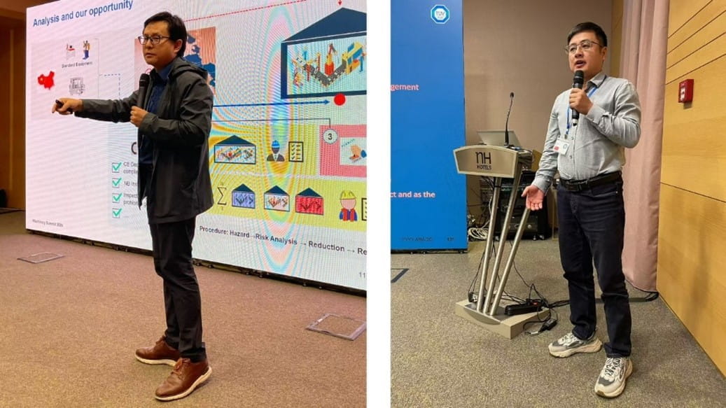 TüV南德大中華區(qū)專家Nevill Lv與Zhang Fei就海外投資建廠的機(jī)遇與風(fēng)險(xiǎn)管控進(jìn)行專題分享