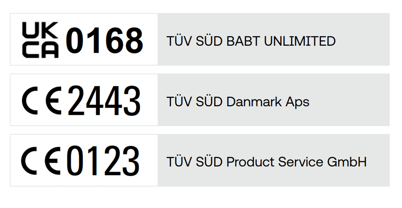 TüV南德目前擁有三個(gè)專業(yè)從事PPE服務(wù)的認(rèn)證機(jī)構(gòu)（英國批準(zhǔn)機(jī)構(gòu)編號(hào)0168及歐盟公告機(jī)構(gòu)編號(hào)2443和0123)